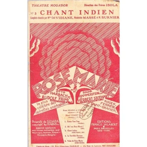 INDISCHER GESANG Nr. 3 gesungen von VIDIANE MASSE und BURNIER Operette Rose Marie FRIML - Bild 1 von 1