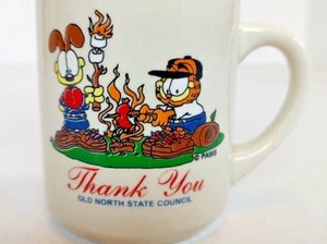 Vintage Garfield Pfadfinder Tasse Becher Old North State Council North Carolina Odie - Bild 1 von 9