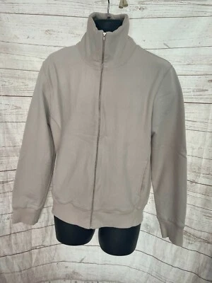 Chaqueta Activa Club Monaco Hombre Cremallera Frontal Beige Claro Algodón Talla M Foto 1 de 4