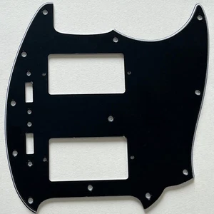 3 Ply Black Pickguard Fit US Mustang PAF Humbucker Style Guitar Parts - Picture 1 of 6