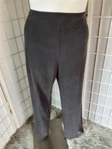 Women's Annex Casual Corner Gray X Microfiber Elastic Waist Dress Pants - Picture 1 of 6