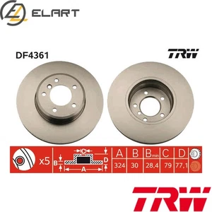 2x BRAKE DISC DF4361 FOR BMW 5/E61/E60 N53B30A N52B30A/BF/B 3.0L N52B25AA 2.5L - Picture 1 of 18