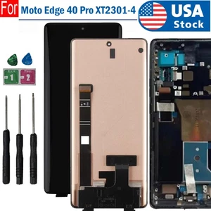 6.67"OLED For Moto Edge Plus 2023 & Edge 40 Pro LCD Touch Screen Digitizer±Frame - Picture 1 of 9