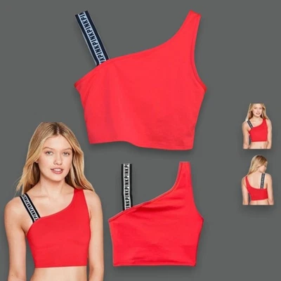 Victoria's Secret Rosa ULTIMATE Sin Forro DEPORTIVOS CROP TOP Para Mujer Talla M Sujetador Camisa Foto 1 de 4