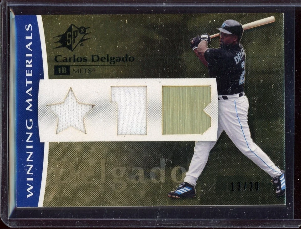 2008 Upper Deck Winning Materials Gold Carlos Delgado Jsy #WMCD (13/20) - Image 1 of 2