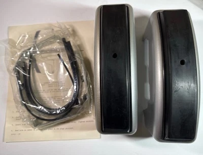 NOS Volvo Vintage Rear Bumper Overriders 284018-9 OEM Pewter Finish 140/164 - Image 1 of 4