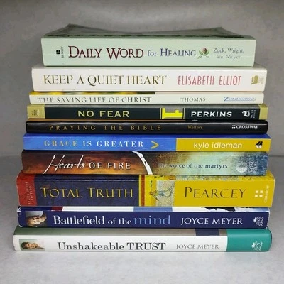 Lot of 10 Books on Religion, Bible Study, Prayer, Self-Improvement; Joyce Meyer - Image 1 of 4