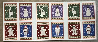 US Scott 4428b 44c 2009 Winter Holidays Convertible Booklet Pane Of 20  VF-MNH - Image 1 of 3