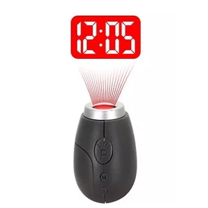 Sveglia Digitale LCD Voce Parlante Proiezione LED Tempo Temperatura Proiettore - Foto 1 di 19