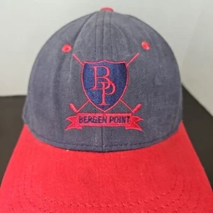 Vintage Bergen Point Golf USA Made Adjustable Leather Strap Clasp Back Cap Hat - Picture 1 of 10