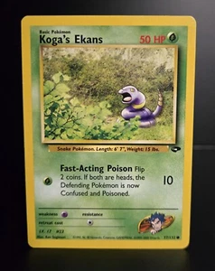 Pokémon TCG - KOGA'S EKANS - 77/132 - UNLIMITED - GYM CHALLENGE (2000) - LP/NM - Picture 1 of 1