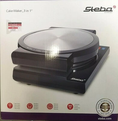 Steba CM 3 3-in-1 Donutmaker Muffinmaker Cakepop Maker Donut Muffin maker NEU - Bild 1 von 4
