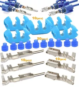 Delphi Metri-pack 280 Male,Female Terminal 10-12 GA ,Blue Seal,TPA, Total: 50pcs - Picture 1 of 8