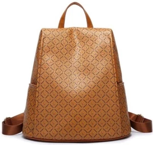 Lanvera Vegan Leather Women’s Fashion Backpack Light Brown New - Picture 1 of 3