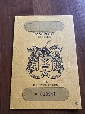 Trio Ts780 Radio Passport Card - KP527 - Image 1 of 2