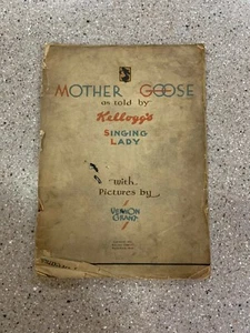 1933 Buchheft Mutter Gans von Kelloggs singende Dame - Bild 1 von 10