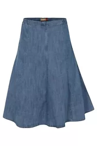 Clove Jeans Flawless Women's Denim Below Knee Flare Skirt - UK Size Short Skirts - Picture 1 of 6