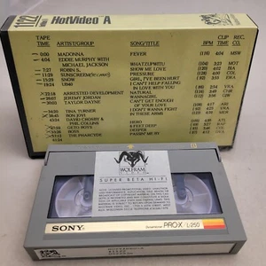 Betamax Cassette HotVideo A Video Music Tape Wolfram Hi-Fi Super Beta 1122 - Picture 1 of 6