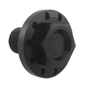 Fork Tube Cap Top Bolt Black Screw Fits For Harley Sportster 883 Custom XL883C - Bild 1 von 9