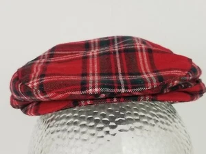 Janie and Jack Baby Boy Red Plaid Holiday Hat Size 12-24 Months - Picture 1 of 5