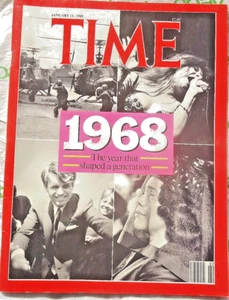 Rivista TIME 1988 11 gennaio 1968 L'anno che ha formato una generazione - Foto 1 di 2