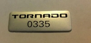 Genuine Ford BA BF Build Number Badge FPV F6 Tornado 0335 - Imagen 1 de 1