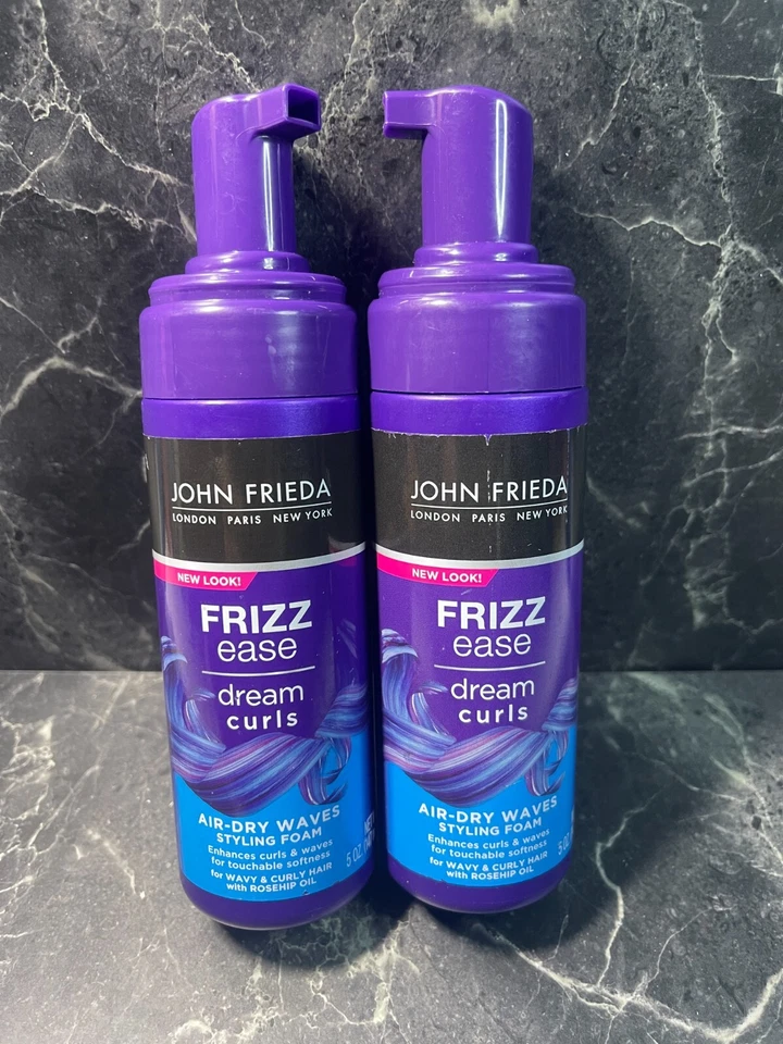 John Frieda Frizz Ease Dream Curls espuma de peinado ondas secas al aire - sin tapas - 5 oz Foto 1 de 1