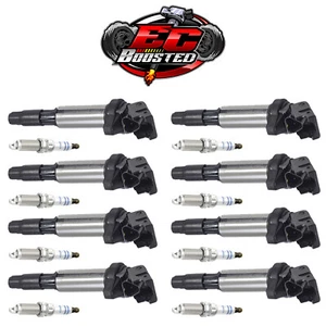 BOSCH Double Platinum Spark Plug + Performance Ignition Coil For BMW X6 4.4L V8 - Picture 1 of 5