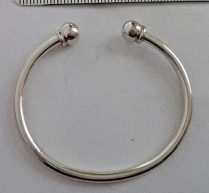 5" Sterling Silver 9gram Wire Removable 6mm Bead 3mm wire Charm Bracelet - Picture 1 of 3