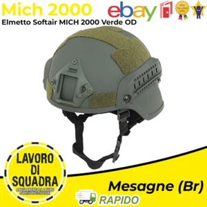 Elmetto ACH MICH 2000 con Slitte Special Ops Verde OD - 8fields - Imagen 1 de 1