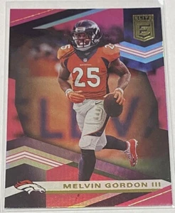2020 Panini Donruss Elite Melvin Gordon PINK HOLO FOIL Denver Broncos #99 SP 🔥 - Picture 1 of 2