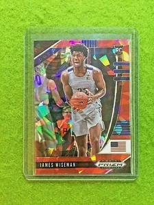 JAMES WISEMAN RED ICE PRIZM ROOKIE CARD CRACKED ICE WARRIORS SP RC 2020 Prizm - Picture 1 of 12
