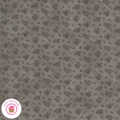 Moda SANCTUARY 44254 26 Brown Small Floral Tonal Roses 3 SISTERS Quilt Fabric - Image 1 of 4