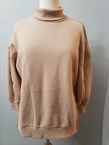 Haute Rogue new women’s turtle neck sweatshirt Size S Brown New with tags H11 - Picture 1 of 11
