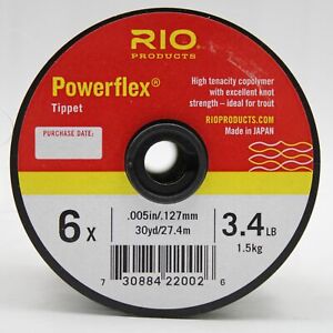 RIO Powerflex Tippet Freshwater Fly Fishing Tapered Leader Choose Your Model