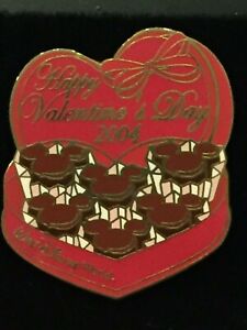 Disney Pin - WDW - Happy Valentine's Day 2004 (Mickey Chocolates) LE 2000 NOC