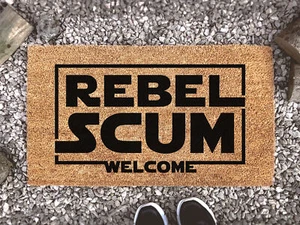 Star Wars Doormat - Rebel Scum Welcome - Star Wars Fandom Funny Gift - Star - Picture 1 of 10