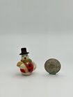 Vtg Miniature Dollhouse OOAK Artisan Snowman Cookie Jar  Figurine 1:12 2228