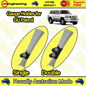 Gauge Holder for Nissan GU Patrol Pillar Gauge Pod CLIP ON 52mm 60mm - Foto 1 di 12