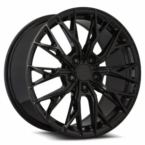 MRR GF5 20x11 5x112 +25ET 66.6 Black Wheel - Picture 1 of 1