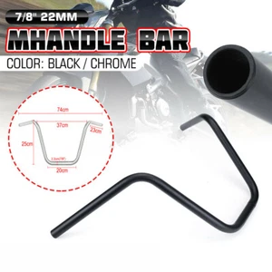 7/8" 22mm Motorcycle Handlebar High-Rise Drag Bar for Cruiser Chopper Bobber - Bild 1 von 8