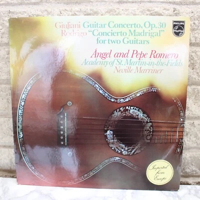 Angel and Pepe Romero Giuliani Guitar Concerto Rodrigo Madrigal Vinyl LP - Image 1 of 4