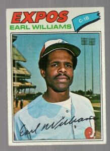 1977 Topps Earl Williams Baseball Card Montreal Expos