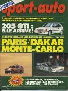SPORT AUTO n°264 02/1984 MONTE CARLO PARIS-DAKAR HONDA CIVIC DATSUN CHERRY TURBO - Bild 1 von 1