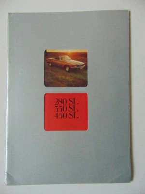 Mercedes Benz 280SL 1977 original, 350SL, 450SL folleto, versión alemana Foto 1 de 4
