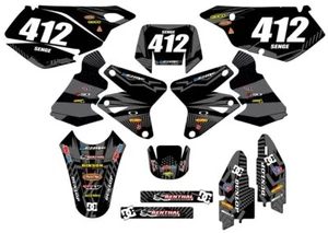2000-2004 DRZ 400 MAYHEM Black Senge kit de gráficos compatible con Suzuki - Imagen 1 de 10