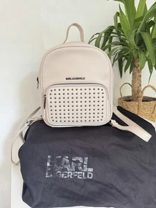 Original Karl Lagerfeld Genuine Leather Backpack – Soft Blush – With Dustbag - Picture 1 of 16