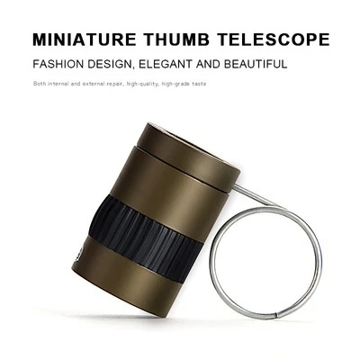 2.5x17.5 Thumb Miniature Binoculars Mini Monoculars HD Hiking Camping Travel - Image 1 of 4