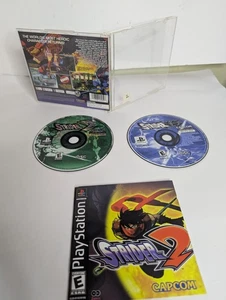 Strider 2 (PS1, 2000 Capcom) Clean Disc Complete CIB Manual Reg Card TESTED - Picture 1 of 14