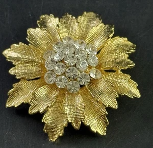 Vintage Goldfarben Retro Floral Tl3 - Bild 1 von 3